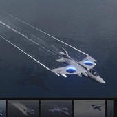 虚幻5ue4.27写实飞行器空气动力学尾气喷射喷水花尾迹气体5.0