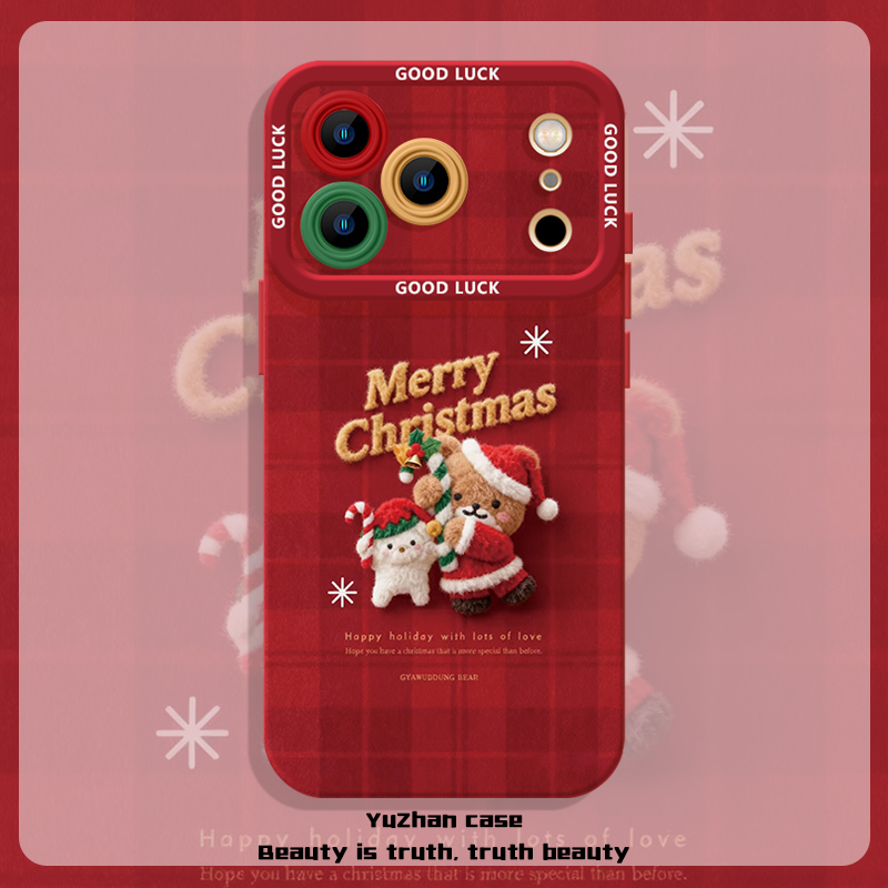 圣诞小熊卡通可爱瞳影天使眼