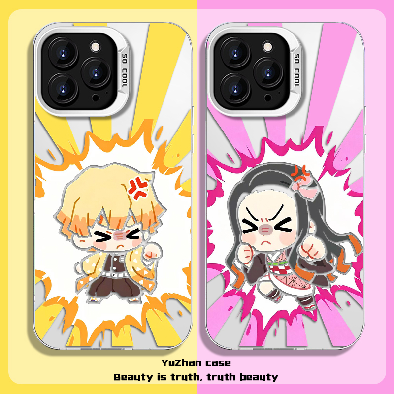 善逸祢豆子情侣款彩银壳