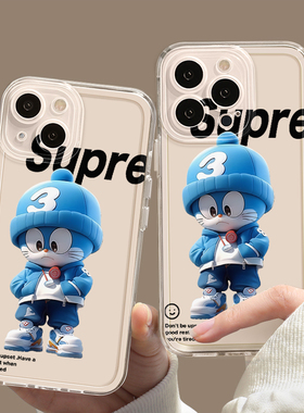 孙颖莎同款手机壳苹果16哆啦A梦iPhone13promax华为pura70小米15软壳14防摔12适用mate60周边supre明星11应援