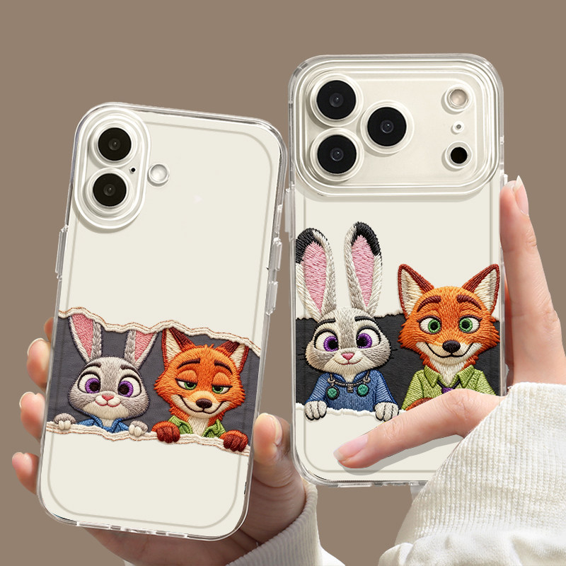 尼克朱迪放刺绣防摔软壳