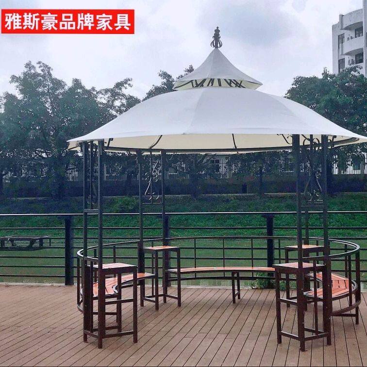 户外凉亭农庄铸铁亭 欧式帐篷 庭院花园白宫堡 遮阳雨棚 铁艺凉亭