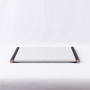 中式 饰品售楼部现代酒店茶几餐厅大理石样板间收纳托盘摆件 轻奢装