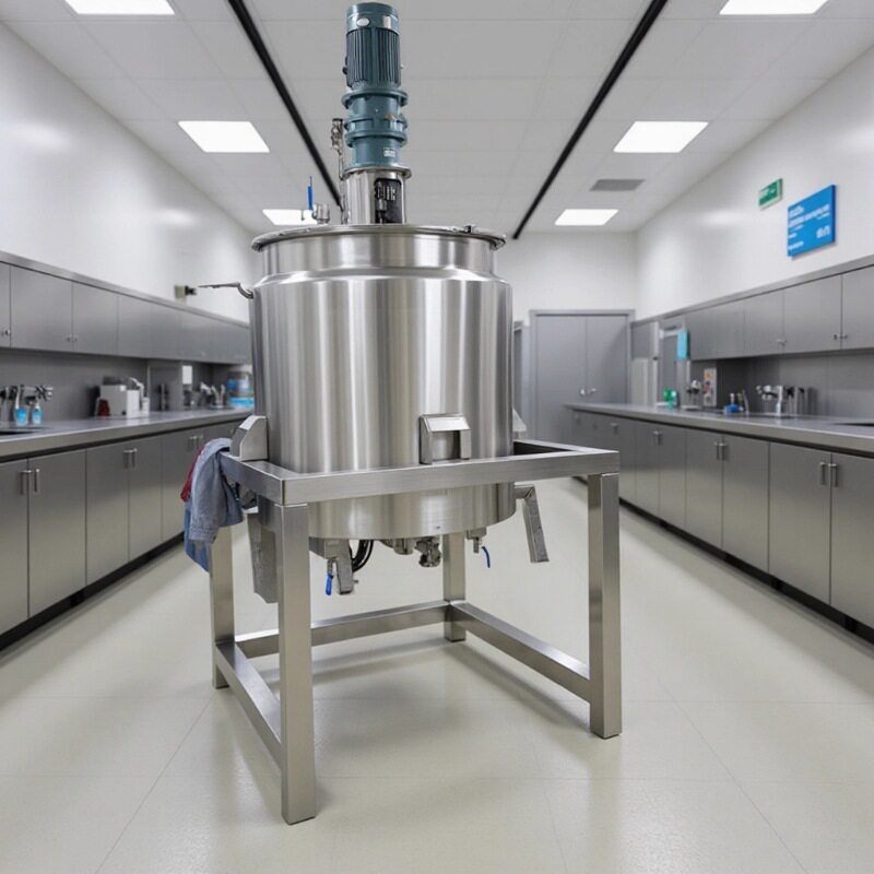 现货供应洗护液体搅拌罐 500L立式调配机 不锈钢胶水混合桶