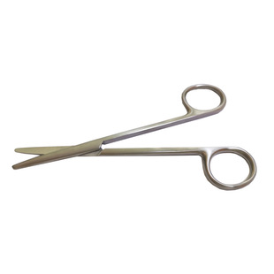 14厘米综合组织剪 直头不锈钢银色钝头梅式剪 中细剪纱剪否none14