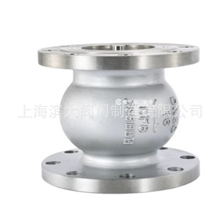 上海滨大阀门不锈钢法兰消声止回阀H41X-16P滨大止回阀DN40-DN500