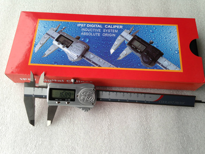 上海恒量IP67防水防油金属壳电子数显游标卡尺0-150.0-200.0-300