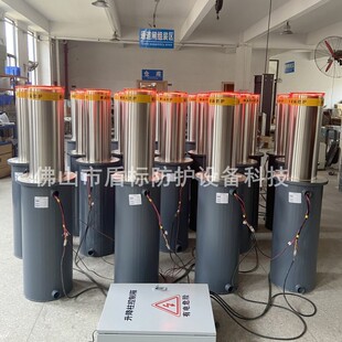 供应单位大门电动遥控警示路桩 景区道路阻隔液压自动升降柱厂家