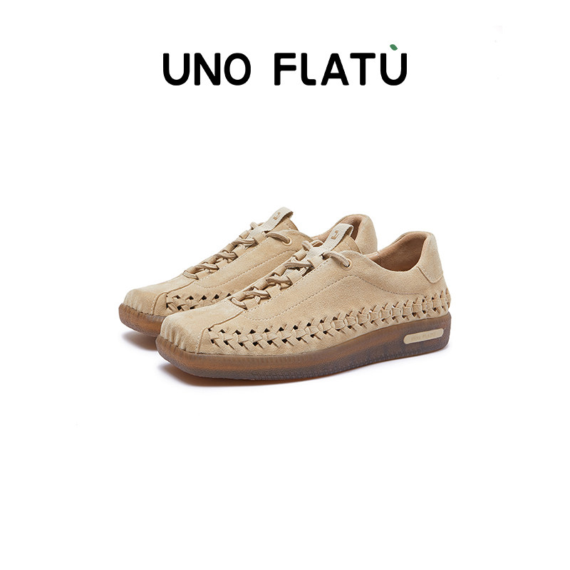 UNOFLATU超轻软复古休闲鞋
