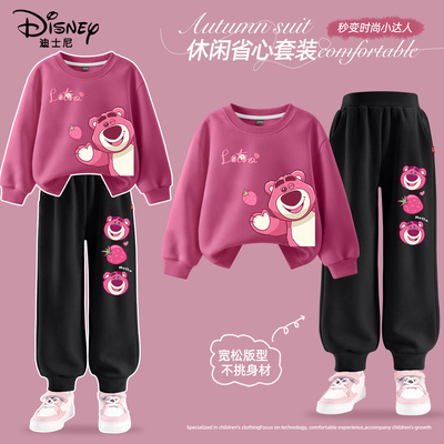 迪士尼女童秋装套装2025新款