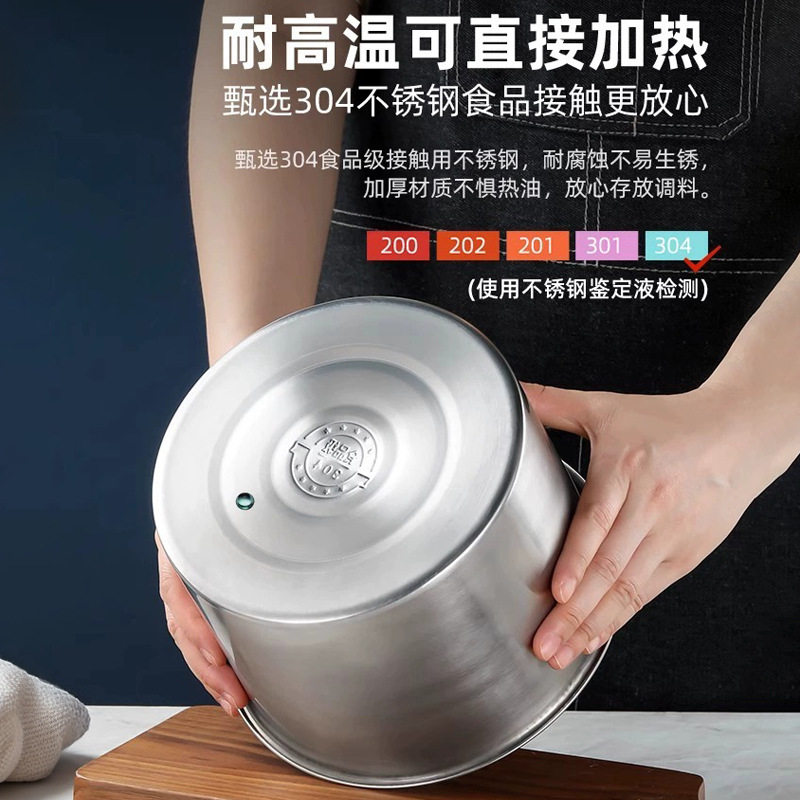 304不锈钢调料罐缸加厚带盖子厨房调味盅分装盒食品级商用猪油桶