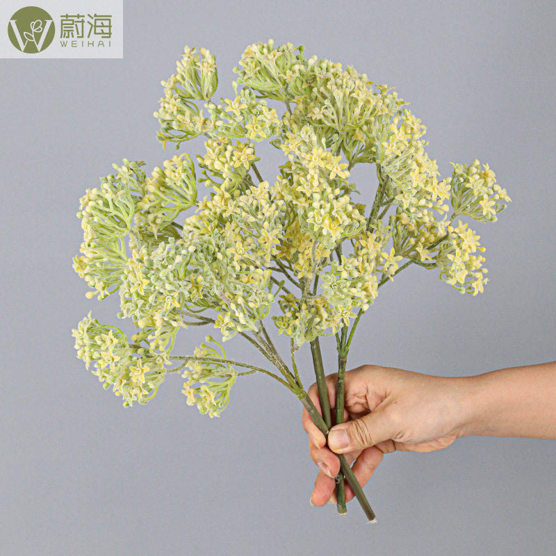 仿真绿植植毛把束雪球森