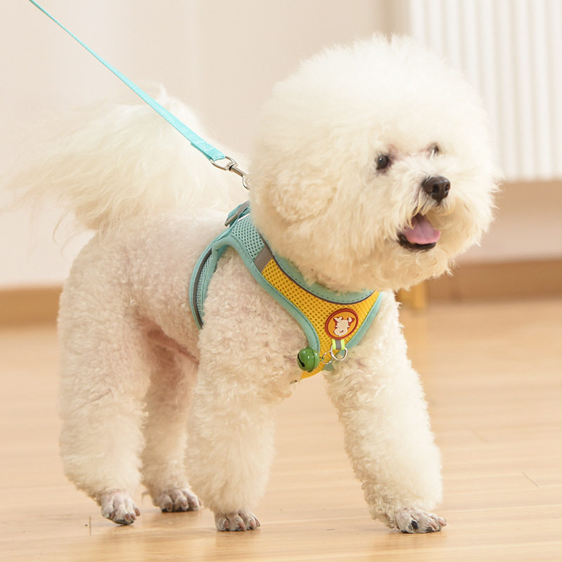 背心式狗狗牵引绳小型犬胸背带泰迪柯基小狗幼犬狗链子遛狗绳胸背