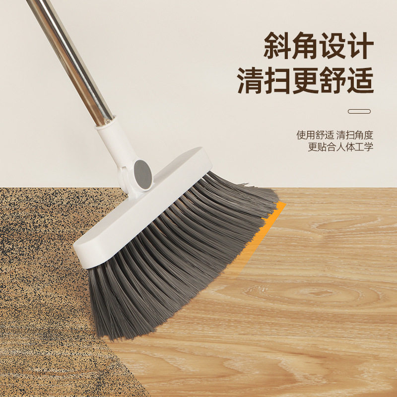 扫把套组家用扫帚簸箕组合拖把扫地笤帚不粘头发魔法刮齿软毛笤帚