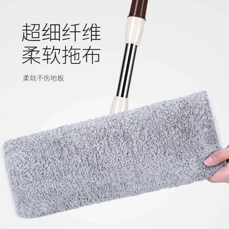 夹固式平板拖把高品质家用吸水拖布一拖净夹板毛巾木地板专用地拖图片