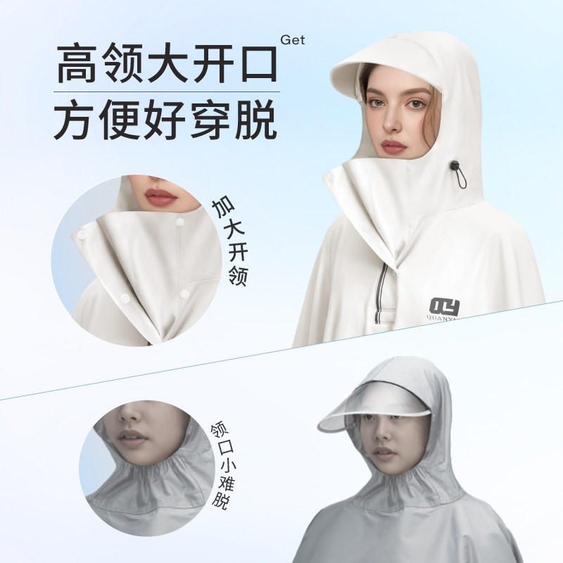 双人雨衣电动车人用全身防暴雨加大加厚男女摩托电瓶车雨披