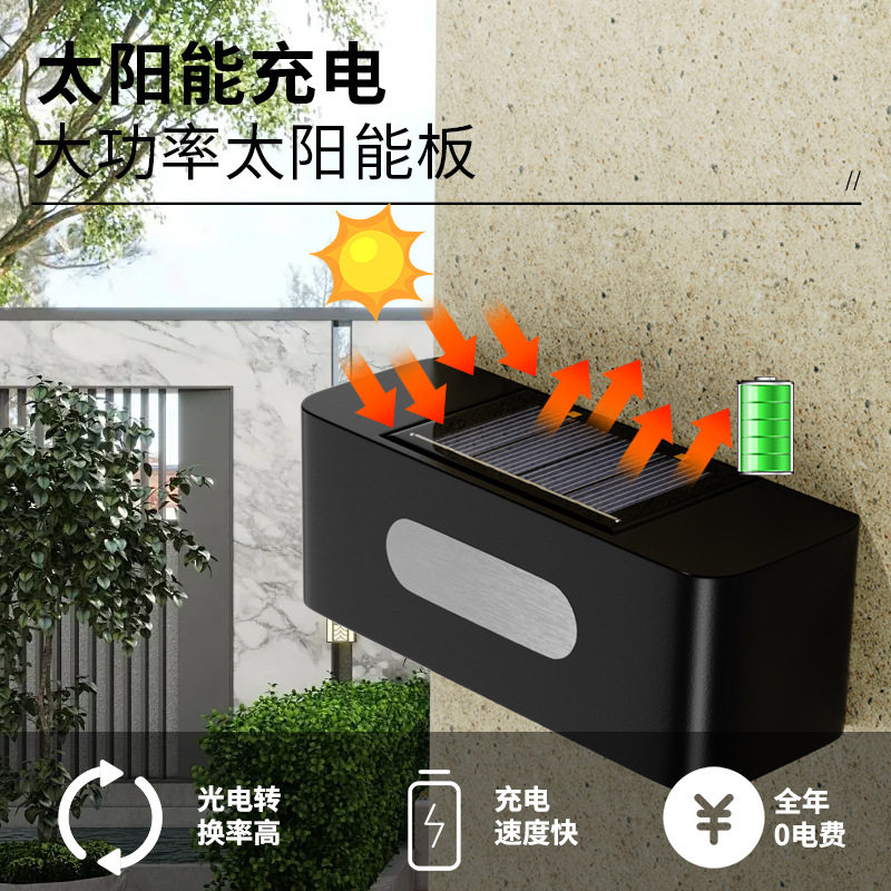【包邮】太阳能户外庭院灯家用花园布置防水楼梯台阶灯围墙壁灯