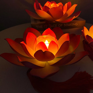 手提灯笼西塘复古风手提莲花灯中国风拍照道具手提荷花灯春节装饰