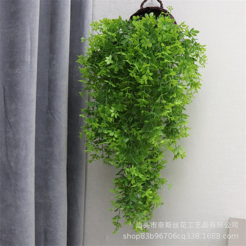 仿真绿植壁挂藤条爬山虎葡萄叶长春藤墙面装饰吊兰藤蔓假花摆件