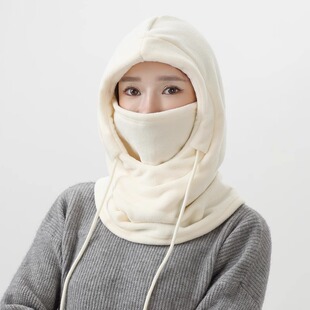 青年套头帽女冬季户外防风保暖围脖帽子男防寒骑行头套面罩护耳帽