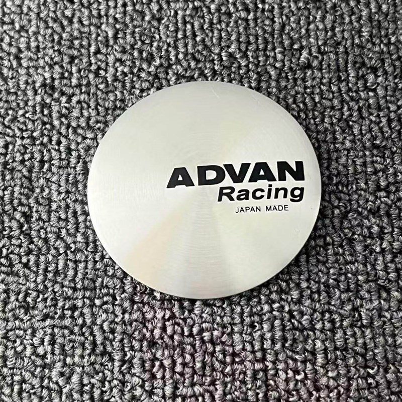 热销横滨ADVAN轮盖贴纸铝合金车贴45MM50MM56MM65MM改装轮毂中心