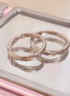 热销小范莫比乌斯环情侣戒指一对纯银男女学生百搭闭口情人节送礼