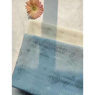 民族风格人造丝提花八宝如意图案光面面料新中国风旗袍浣熊上衣汉