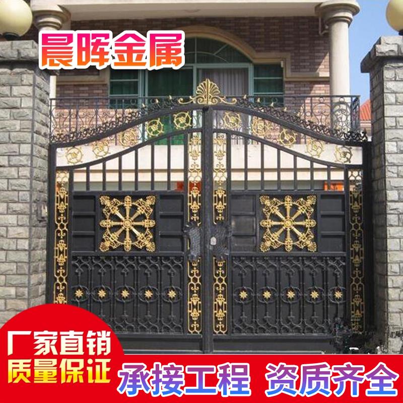 铁艺大门别墅庭院门乡村入户门家用院子大门双开 关对开 门农村大