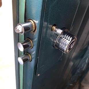 老式防盗门锁，自动保险杠锁，载体石牛十字锁升级，c级刀片锁核