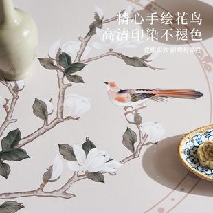 电视柜桌布皮革桌垫复古轻奢防灰尘防尘布高档家用盖布 冉忆新中式