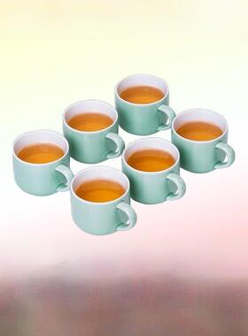 唐丰陶瓷功夫小茶杯品茗杯带把杯耳杯家用功夫茶具喝茶杯子套装