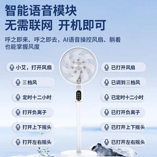 落地扇遥控小型台立风扇节能扇空调扇卧室 电风扇家用静音2024新款