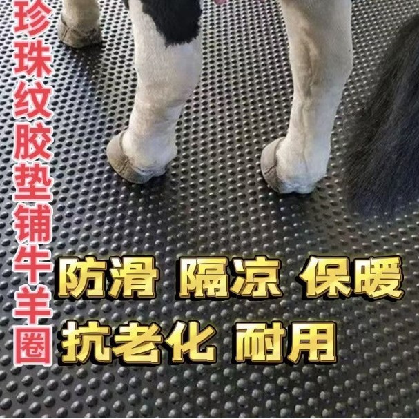奶牛场挤奶厅铺加厚防滑畜牧垫1m*2m养殖防滑橡胶垫牛棚猪仔垫