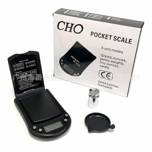 CHO电子秤精密手掌秤金银珠宝口袋称贵金属专用小型电子秤具
