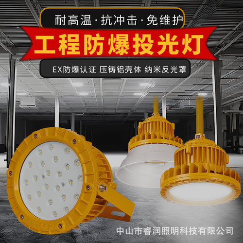 LED防爆灯投光灯加油站仓库工矿灯化车间工厂隔爆型高效节能