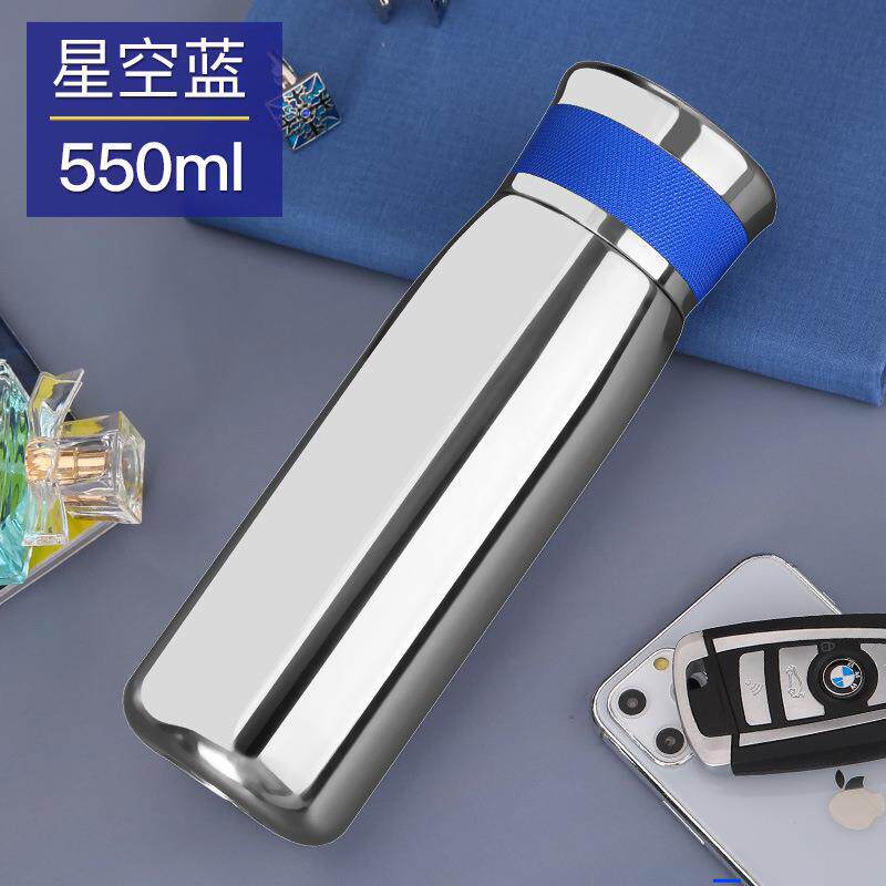 31茶6全钢保温男杯大容商务水杯便携金色印象车载一杯多用量保冷