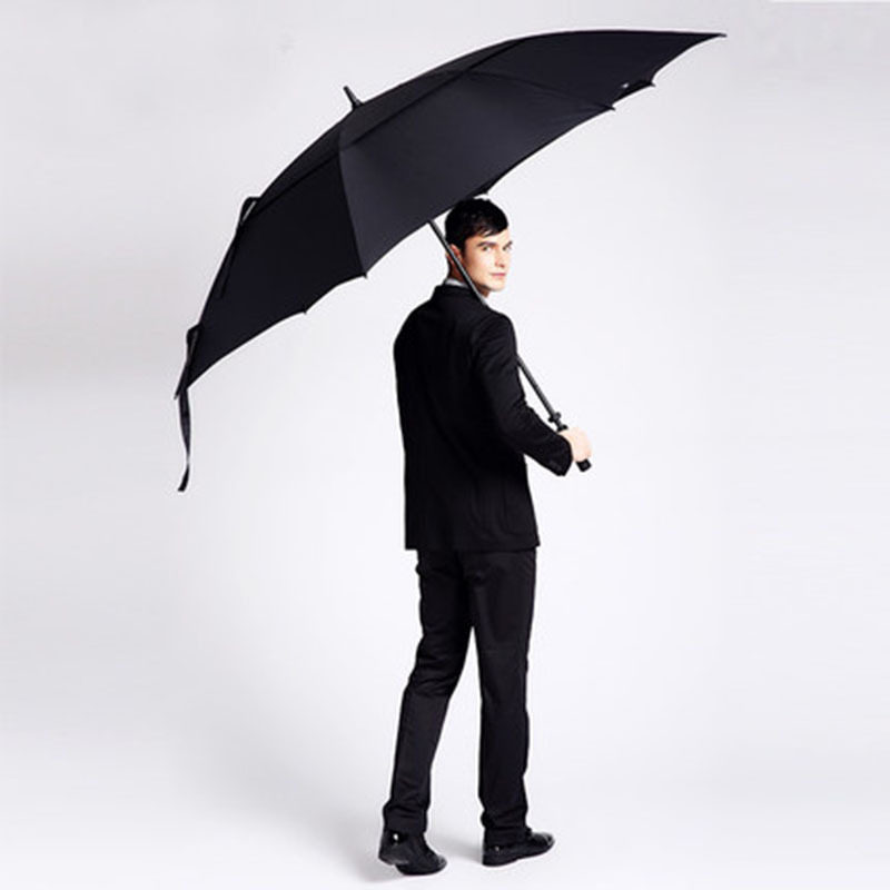 特大长柄雨伞迎宾伞三人四人超大号商务伞加大加固双层抗风广告伞