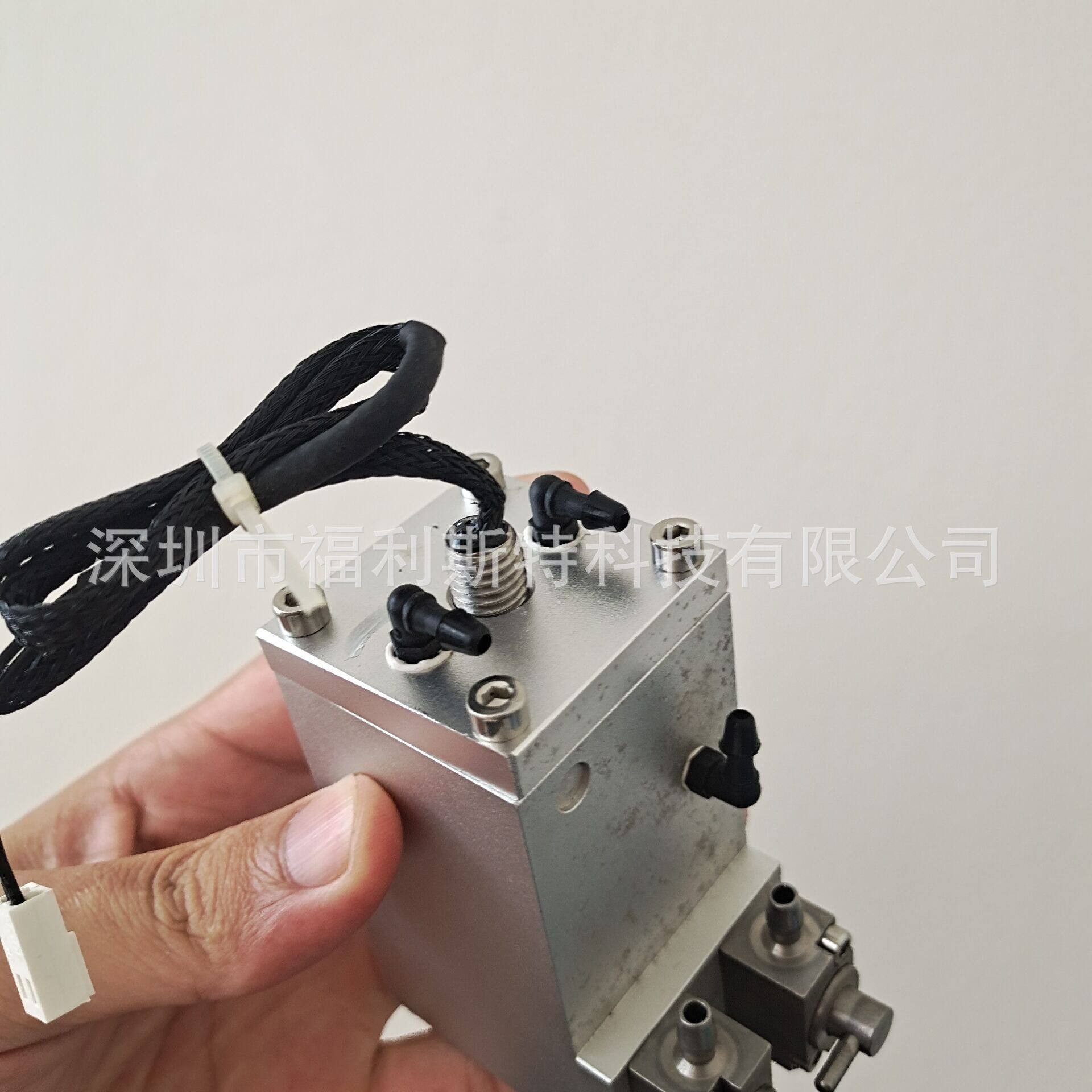 二级金属墨盒喷绘机副墨盒黑色银色UV平板打印机墨盒单双阀门