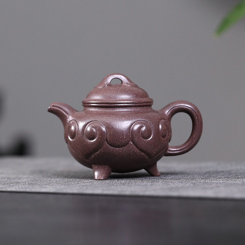 如意三足鼎紫砂壶手工制作原矿紫砂紫砂茶具厂家直销直销价