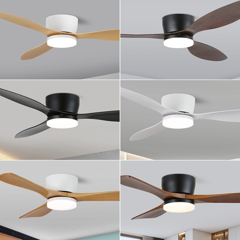 2026新款北欧吸顶吊扇灯复古商用变频带电风扇吊灯客厅餐厅风扇灯
