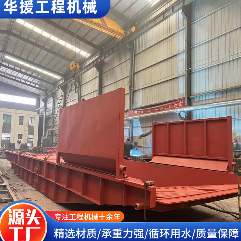 煤矿洗车台洗车槽 建筑工地上用洗轮机大型移动循环用水洗车槽