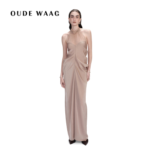 经典 26春夏新款 优雅雕塑感真丝拼接垂坠连衣裙 WAAG OUDE