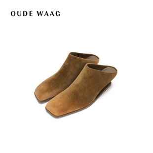 高级质感灯芯绒刀锋女士穆勒鞋 OUDE WAAG