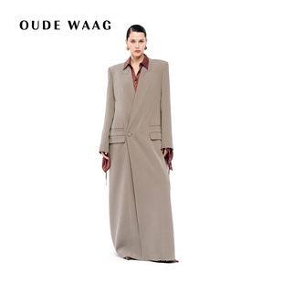 简约质感高级长款 25秋冬新款 精裁廓形大衣 WAAG OUDE