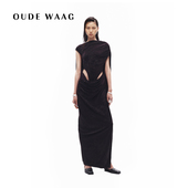连衣裙 不对称垂坠弹力丝绒僧侣针织女装 OUDE WAAG