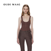 WAAG 25春夏 优雅亲肤真丝女装 OUDE 无袖 针织连体衣