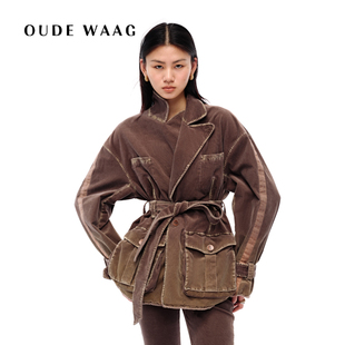 高级复古感作旧洗水廓形夹克 25秋冬新款 OUDE WAAG