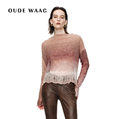 26早春新款 OUDE WAAG 轻盈柔软亲肤渐变马海毛针织上衣