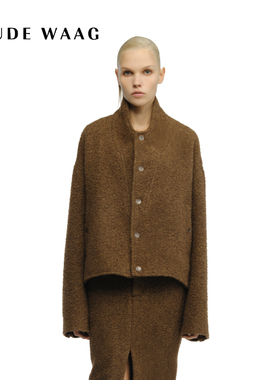 OUDE WAAG  高级质感毛呢女装夹克