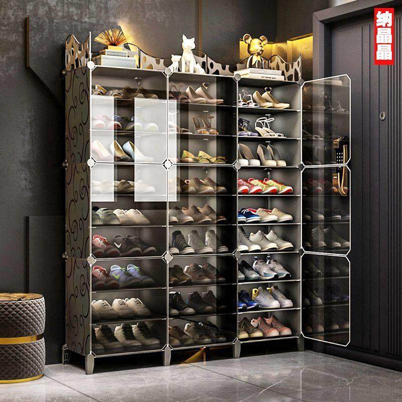 简易鞋柜家用门口鞋架子室内多层鞋盒大容量放收纳多格防尘置物架,住宅家具,鞋架,淘宝优惠券,粉丝福利购,淘宝优惠卷